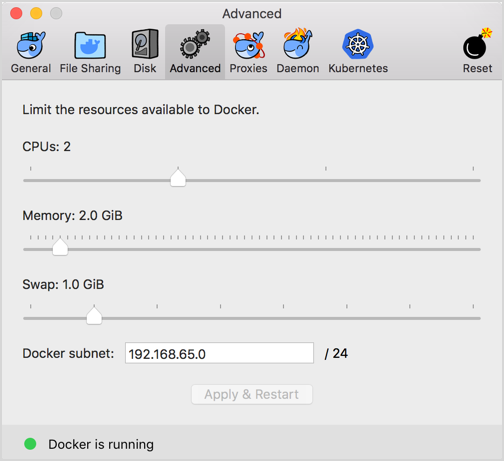 docker for mac kubnetes dashboard